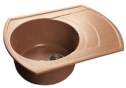 Granfest  Мойка кухонная Rondo GF-R650L Терракот – фотография-1